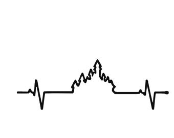 Disney Heartbeat with Castle Vinyl Car Decal