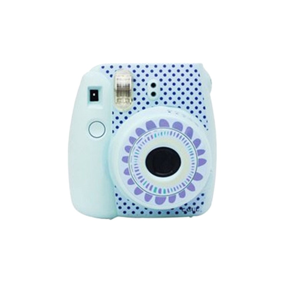 camera sticker fujifilm instax mini 8 camera decal blue flower