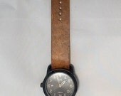22mm Saddle Brown Veg-Tan Leather Watch Strap