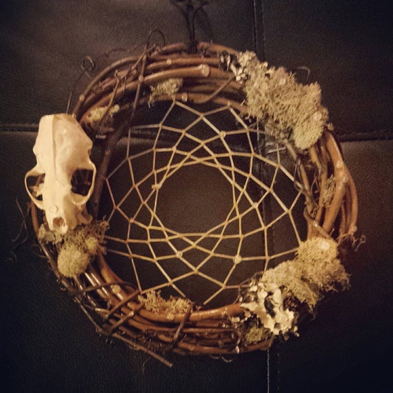 Woodland wreath dream catcher with Spanish by inkednativedesigns