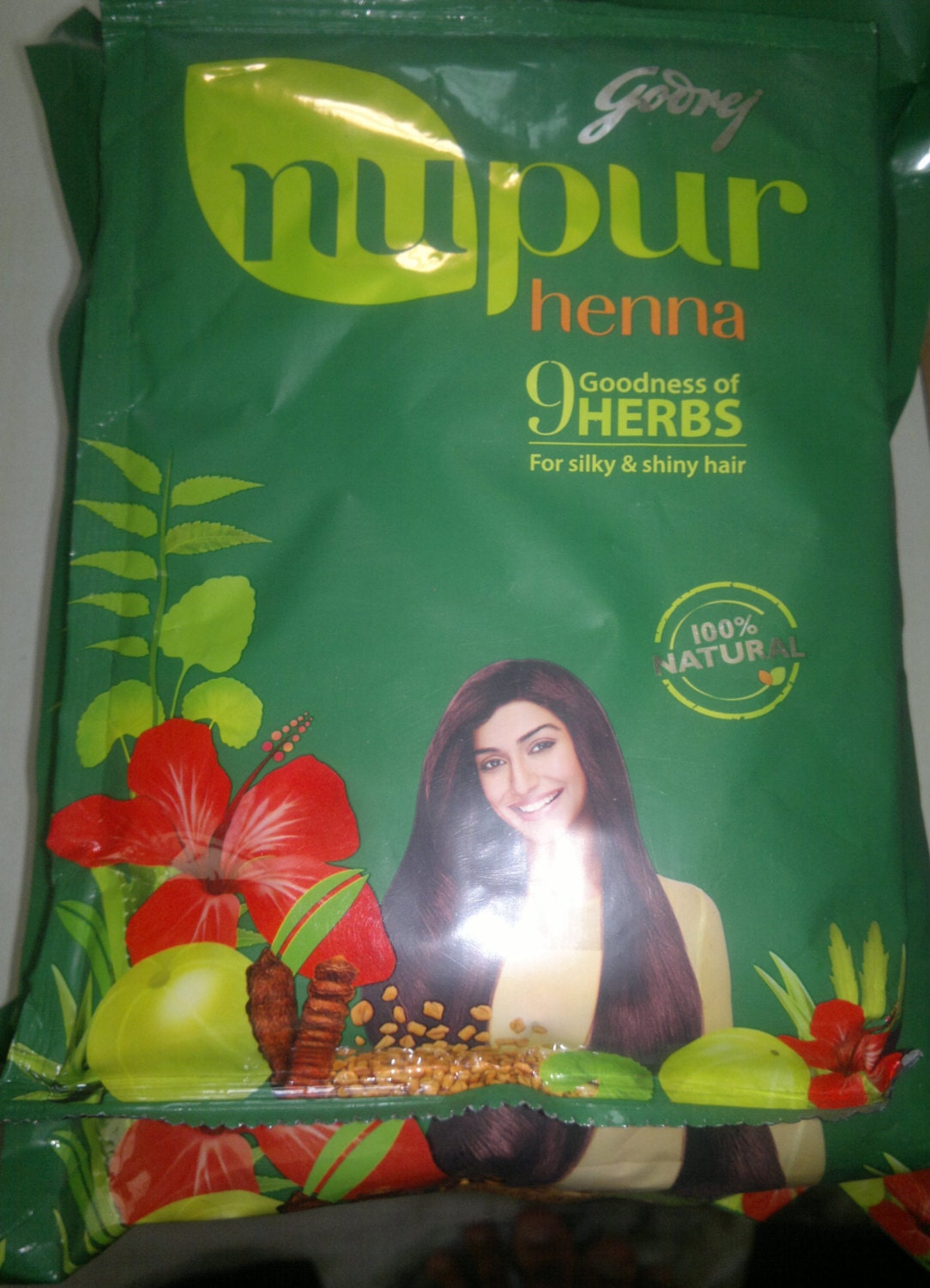 500 gms nupur  henna  pack for hair care hair color Rajasthani