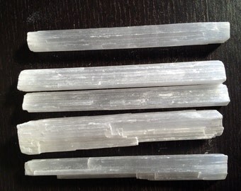 Selenite - Raw Selenite Wand - Raw Selenite Crystal Wand - Healing Crystal - Protection Crystal - Removes Negative Energy - White Selenite