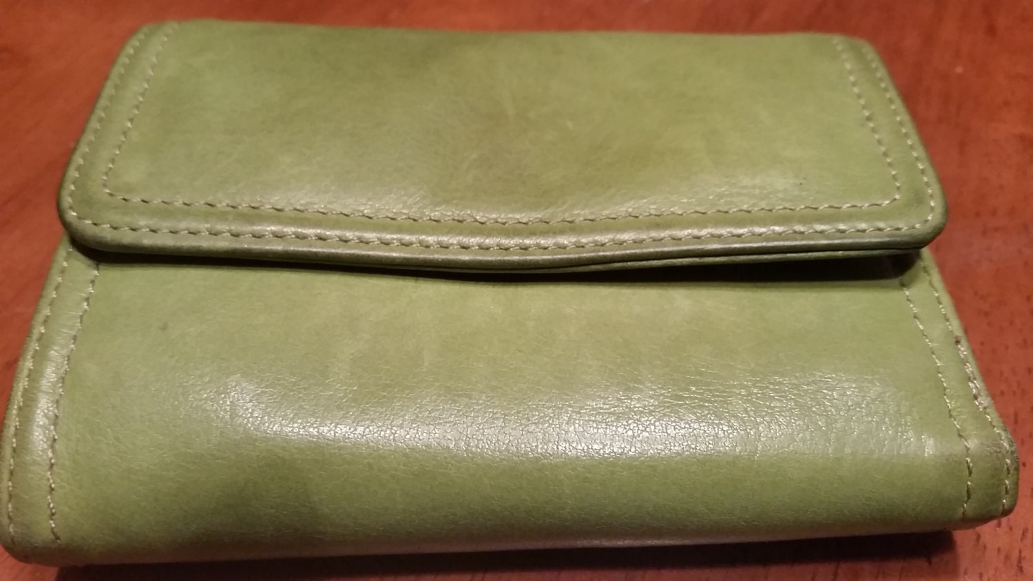 Clarks Sage Green Genuine Leather Wallet Haute Juice