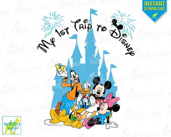 Download My 1st Trip to Disney Printable Iron On Transfer or Use as