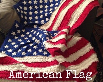 American Flag Rag Quilt Pattern