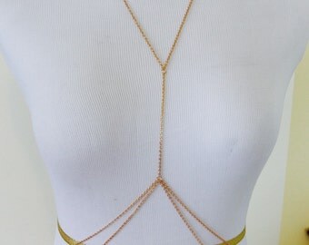 Gold Body Chain - Beach Body Jewelry