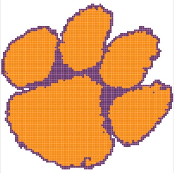 Stitch Paw Pattern Clemson by Cross Tigers Stitch Paw Pattern Clemson by Cross Tigers
