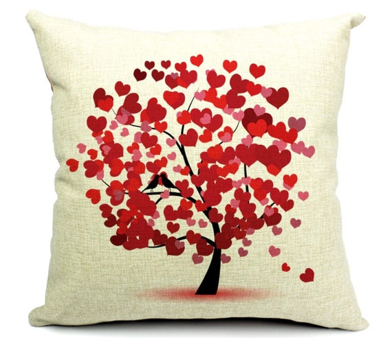 Red Love Heart Cushion Cover Pillow Case Passion Theme by OzUrban