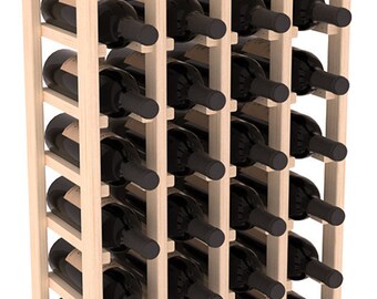 Handmade Wooden 32 Bottle Display View Wine Rack Kit in Ponderosa Pine. 13 Stain Combinations to Choose From!