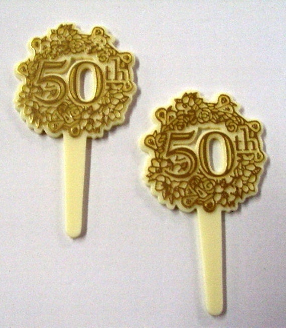 50th Cupcake Picks