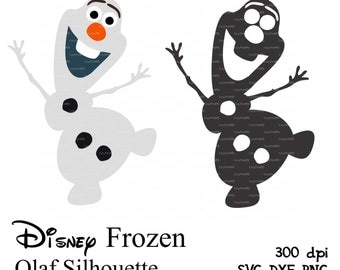 olaf frozen svg dxf png christmas snowman silhouette 3d cutting