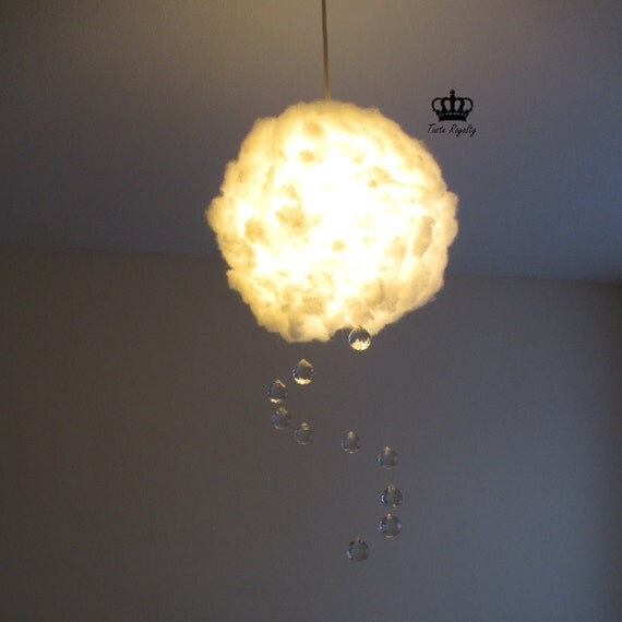 Crystal Storm Cloud Light Pendant Light Shade by TasteRoyalty