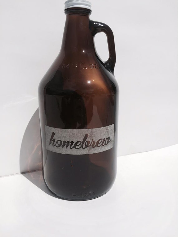 SALE Home Brew Beer Growler 64oz Laser Engraved Growler