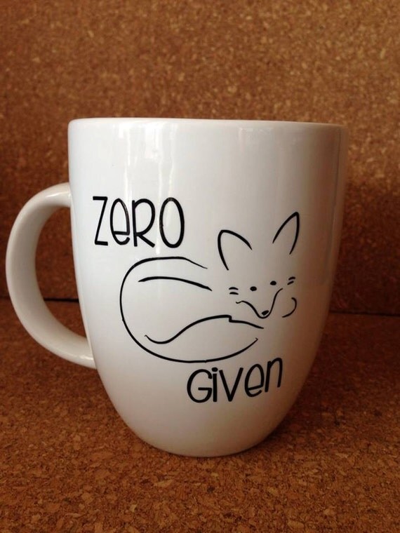 Coffee Mug Zero Fox Given Fox Mug by HAMboneVinyl on Etsy