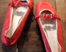 ruby red ballet flats