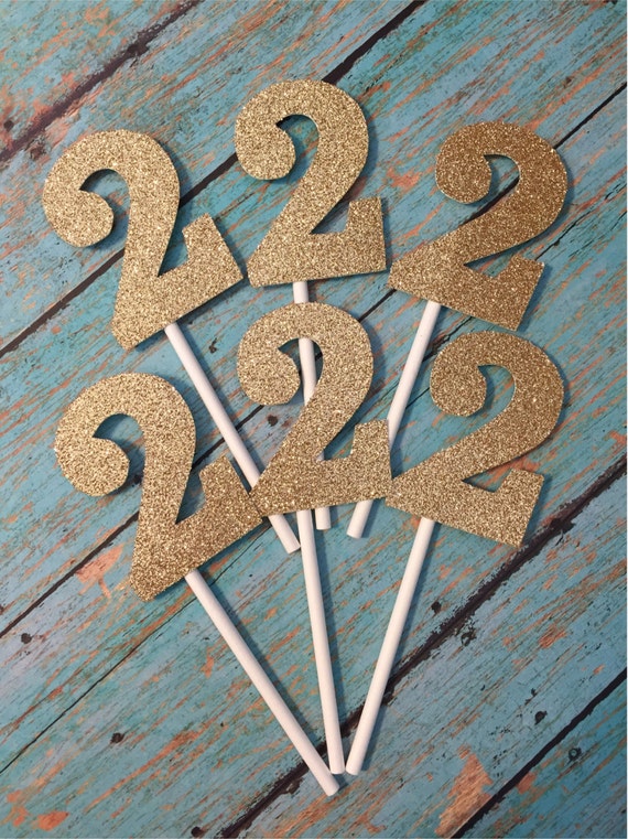 Second Birthday Cupcake Toppers 2nd Birthday Cupcake Toppers