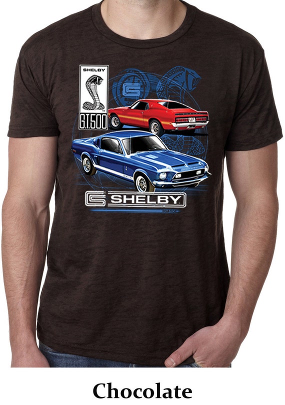 Men's Ford Mustang Shirt Shelby GT500 Burnout Tee by BuyCoolShirts