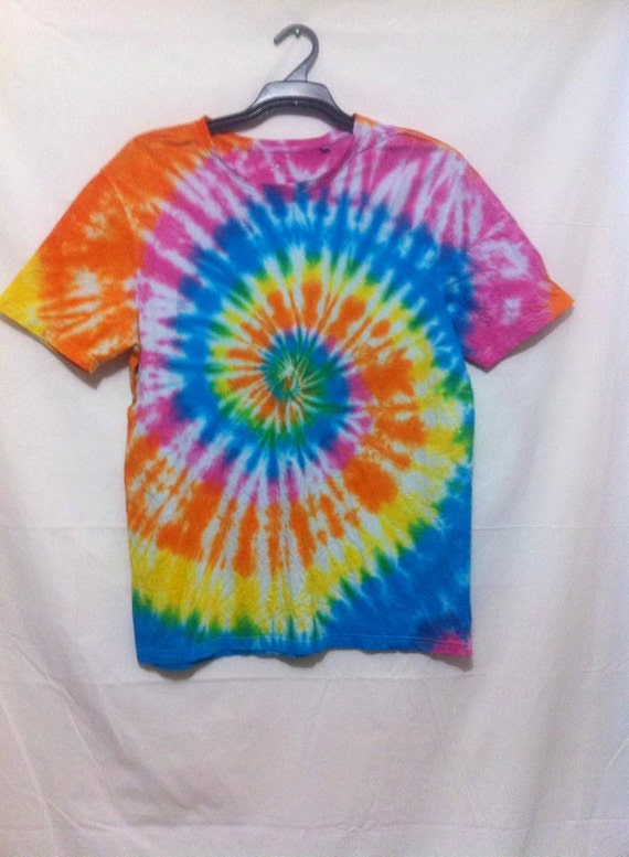 Spiral Tie Dye Rainbow By Deanscustomtiedyes On Etsy 