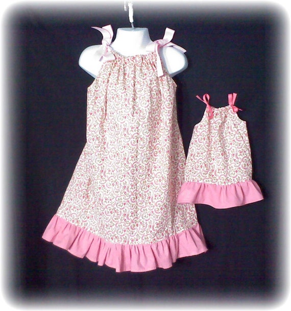 Boutique Pillowcase Dress PATTERN Child and 18 inch Doll Sizes
