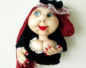 Handmade doll. Interior doll. Doll For Good Luck. The souvenir doll. Decorative doll.