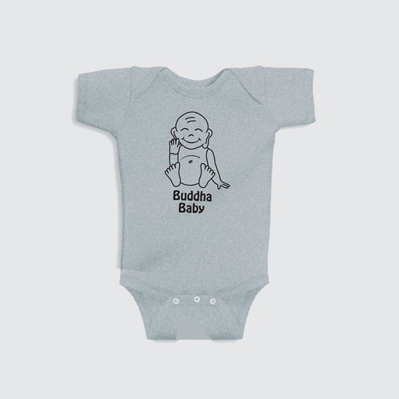 Yoga Onesie Rabbit Skins baby onesie Buddha by MadMoonClothing