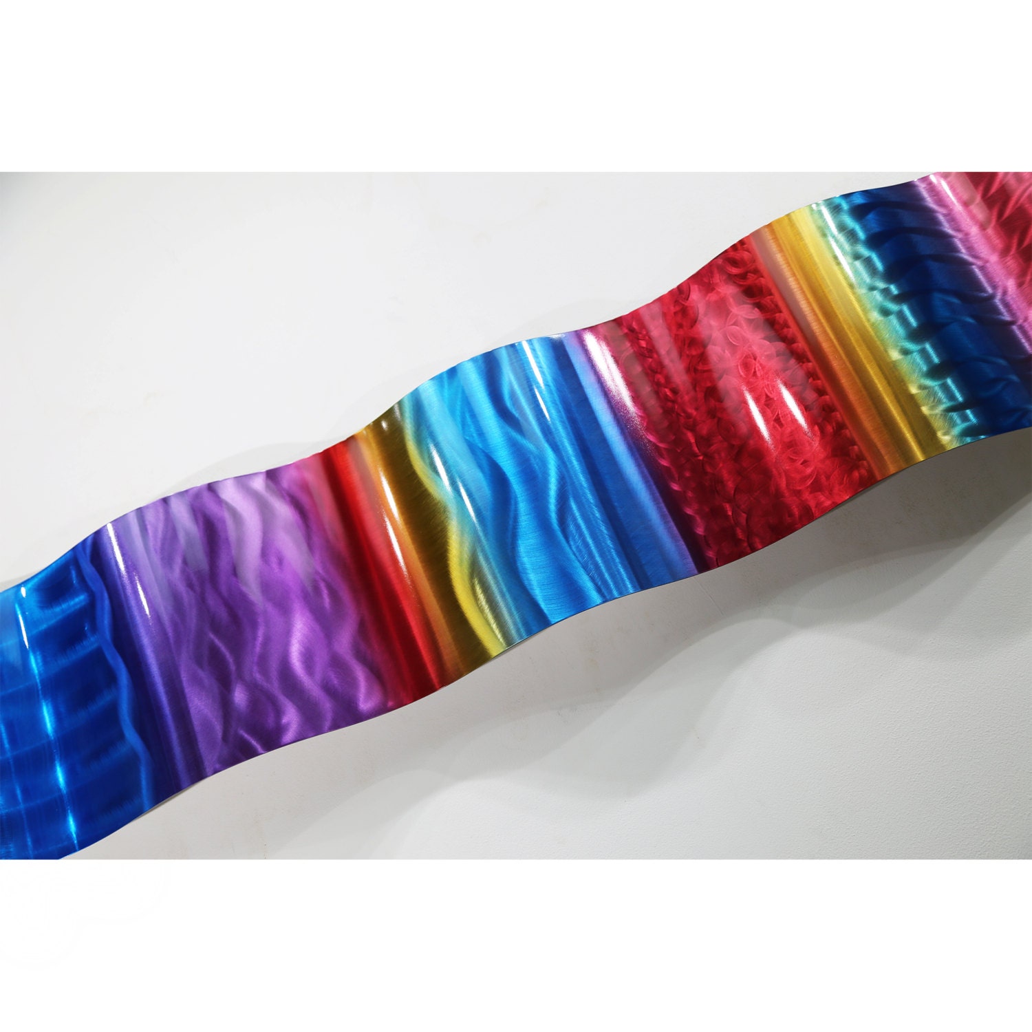 SALE Colorful Abstract Metal Wall Art Multi-colored Modern