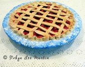 Paper Mache Cherry Pie
