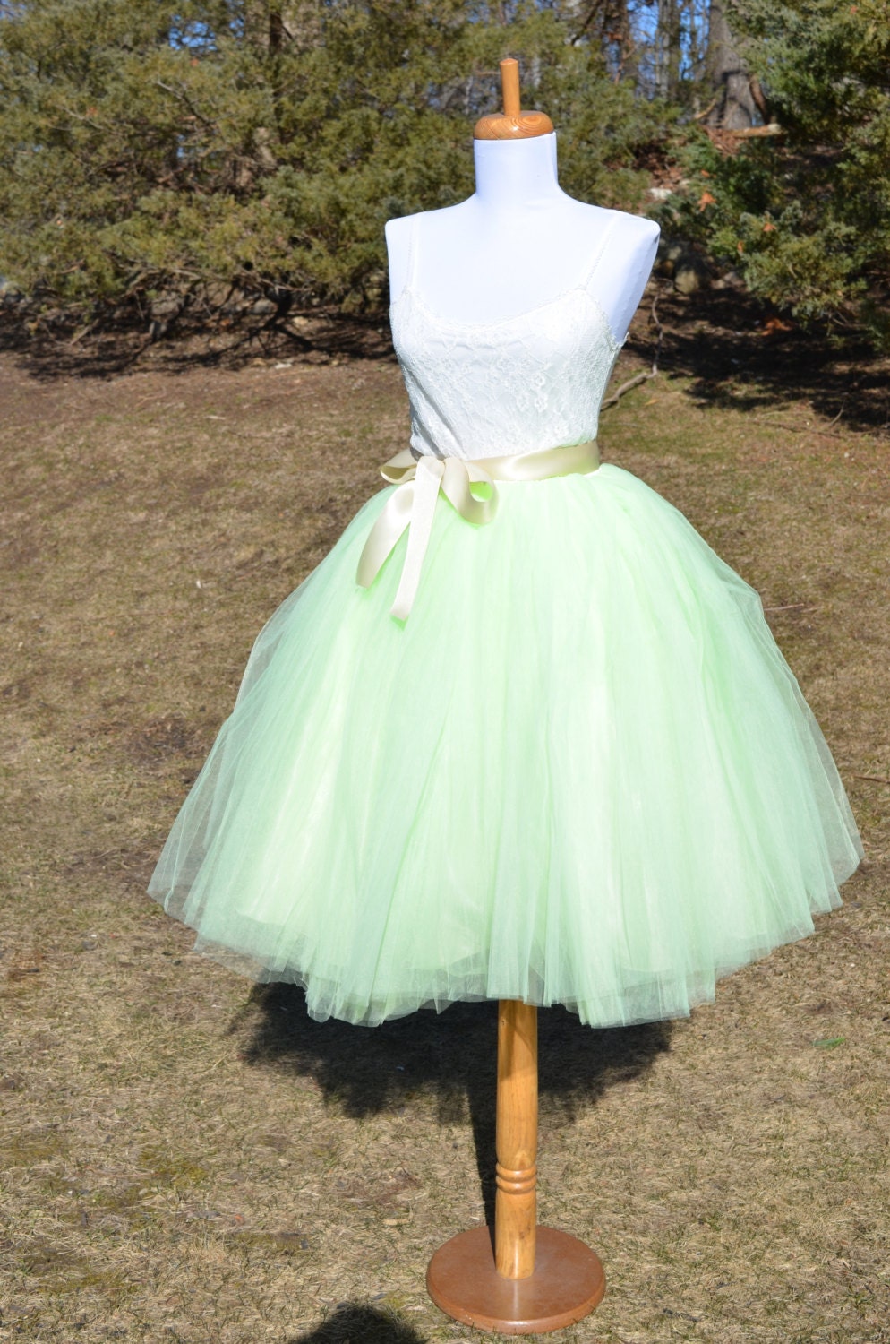 Womens Tutu Mint Green Tulle Skirt Mint Tutu Tulle Skirt 4777