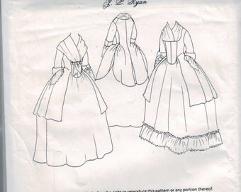 Misses Sewing Pattern Recollections of JP Ryan 18th Century Caraco ...
