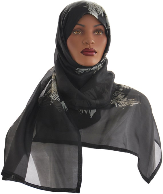 Silk Organza Wrap Hijab Scarf Shayla by CoveredLadiesDesigns