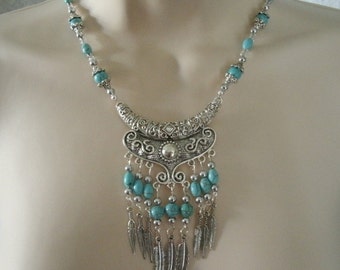 Turquoise Necklace, southwestern jewelry southwest jewelry turquoise jewelry native american jewelry theme country western cowgirl wedding