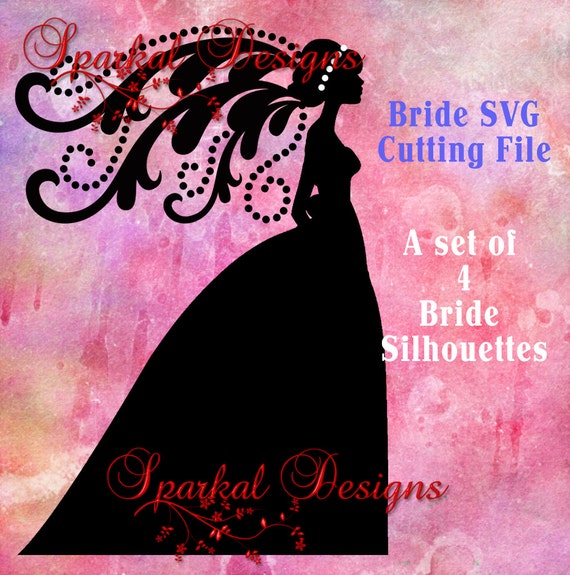 Download Items similar to Bride SVG Cutting Files Wedding Cut files Silhouette Cutting Files Wedding Cut ...