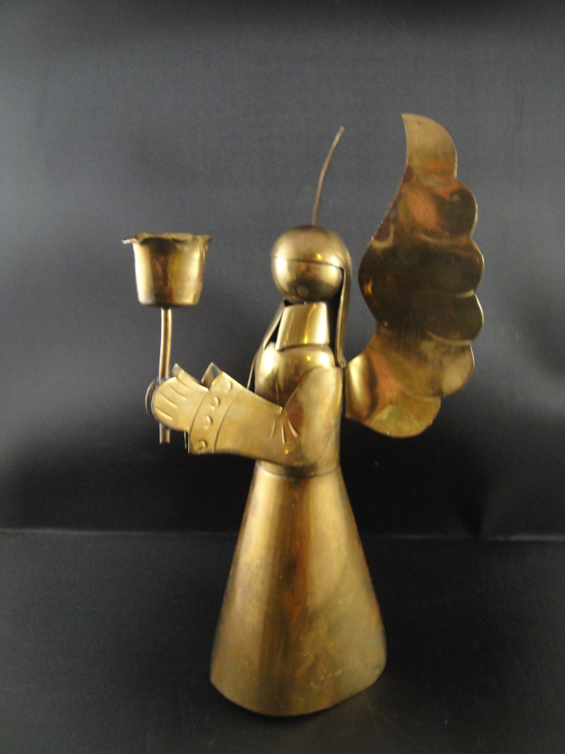 Brass Angel Candle Holder