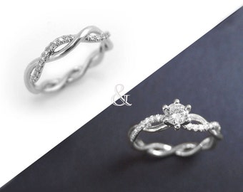 diamond infinity ring bridal set infinity knot engagement and wedding ring set infinity engagement - Infinity Wedding Ring Set diamond infinity ring bridal set infinity knot engagement and wedding ring set infinity engagement - Infinity Wedding Ring Set