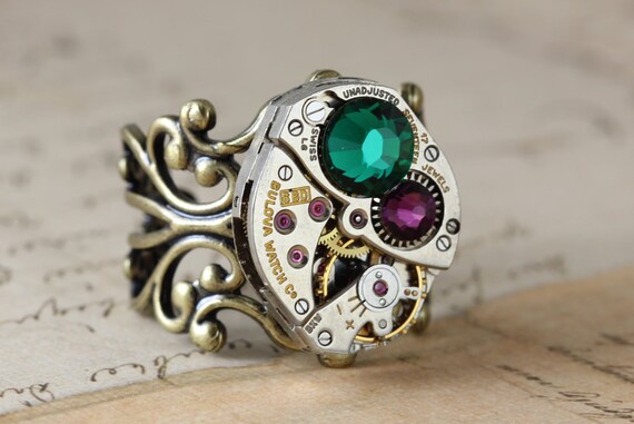 Mothers Ring Antique Brass Birthstone Ring CUSTOM Steampunk Ring Personalized Jewelry Steampunk Jewelry Grandmothers Ring Unique Ring Steam by inspiredbyelizabeth steampunk buy now online Mothers Ring Antique Brass Birthstone Ring CUSTOM Steampunk Ring Personalized Jewelry Steampunk Jewelry Grandmothers Ring Unique Ring Steam by inspiredbyelizabeth steampunk buy now online