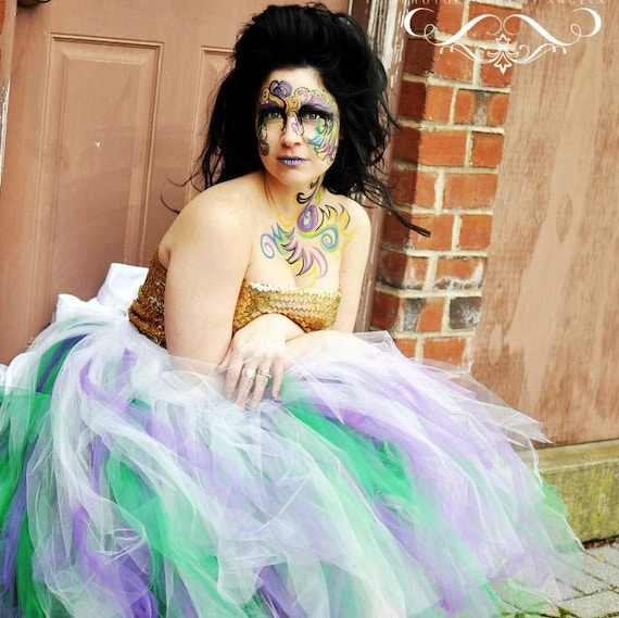 mardi gras tulle skirt