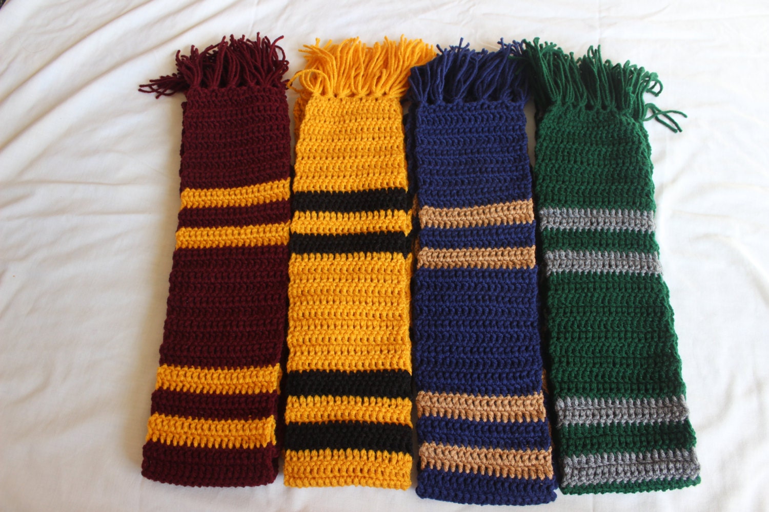 Hogwarts Scarves All Houses. Custom Available.