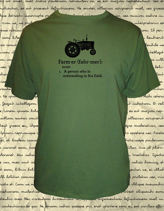 Farming Shirt Mens Organic Farm Shirt Tractor Definition