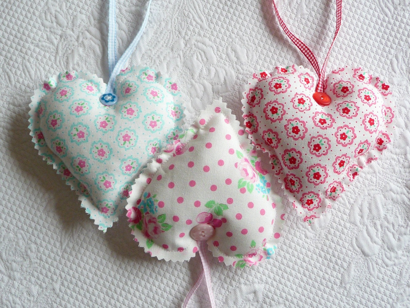shabby chic floral hanging heart ornament fabric hearts pink shabby chic floral hanging heart ornament fabric hearts pink