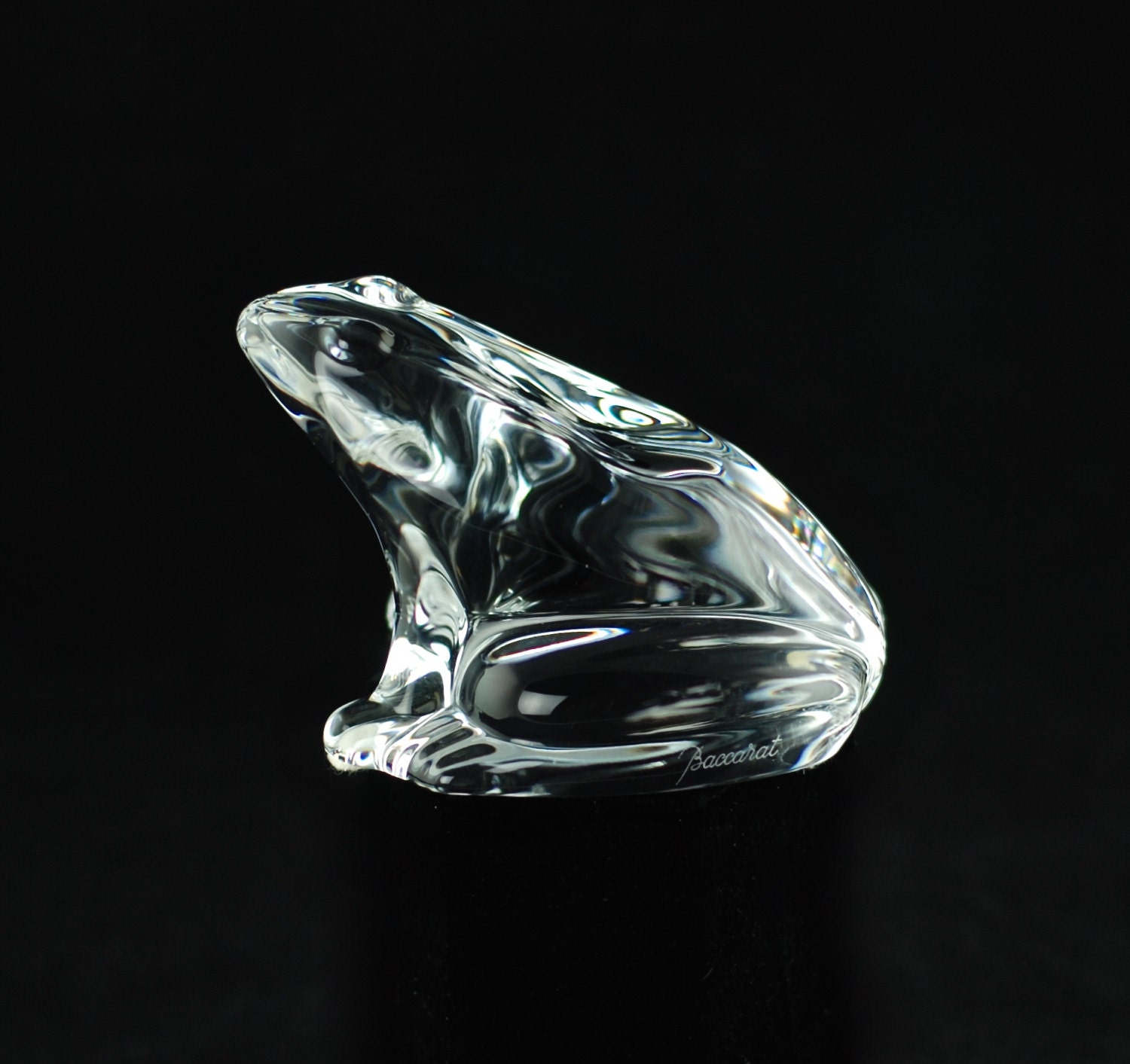 baccarat glass frog