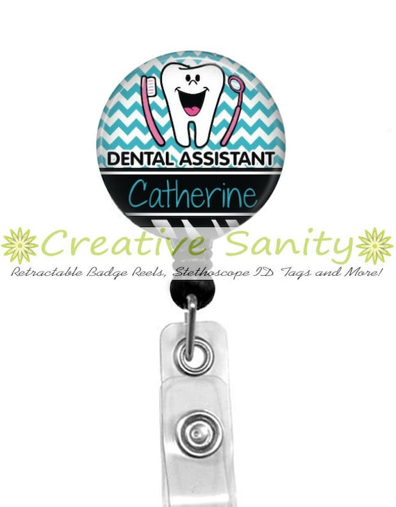 Personalized Retractable ID Badge Holder by CreativeSanity on Etsy