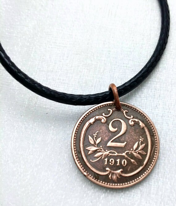 Austria Jewelry antique Austrian coin necklace eagle