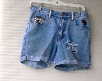 blue jean shorts size 4