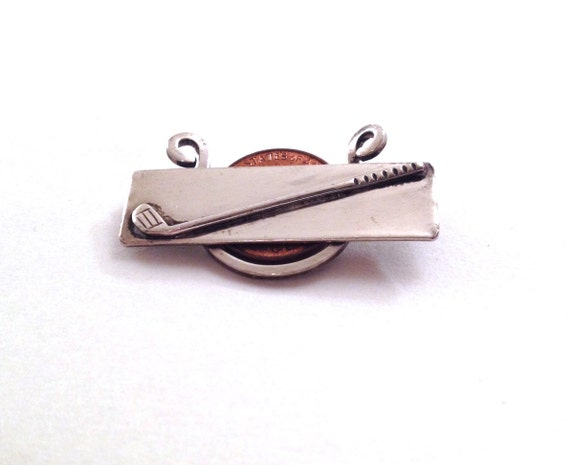 Leonore Doskow Sterling Silver Lucky Golf Brooch by WhirleyShirley