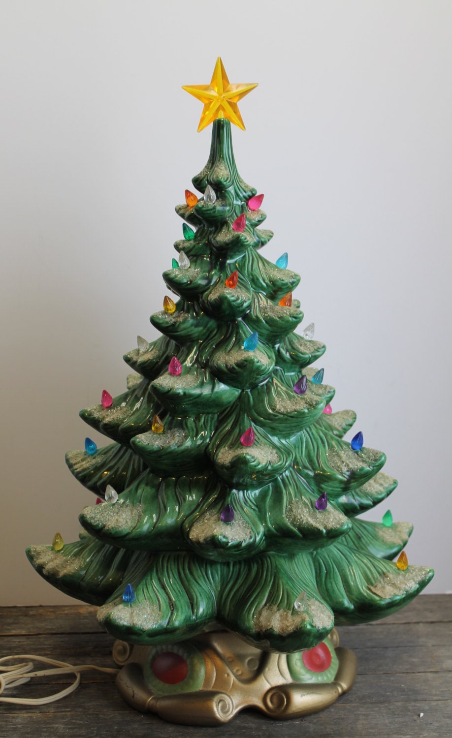 large elegant vintage atlantic mold ceramic christmas tree large elegant vintage atlantic mold ceramic christmas tree