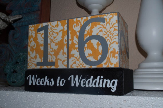Wedding Countdown Blocks. Bride Gift. Proposal Gift. Countdown to I Do ...