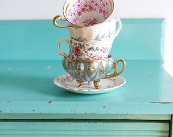 tea cup and saucer favors