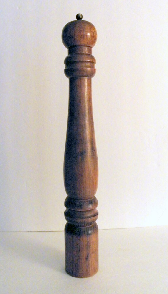 Items similar to 18 inch Tall Wood Pepper Mill Grinder on Etsy