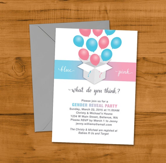 Items similar to Set of 25 Balloon Release Gender Reveal Party