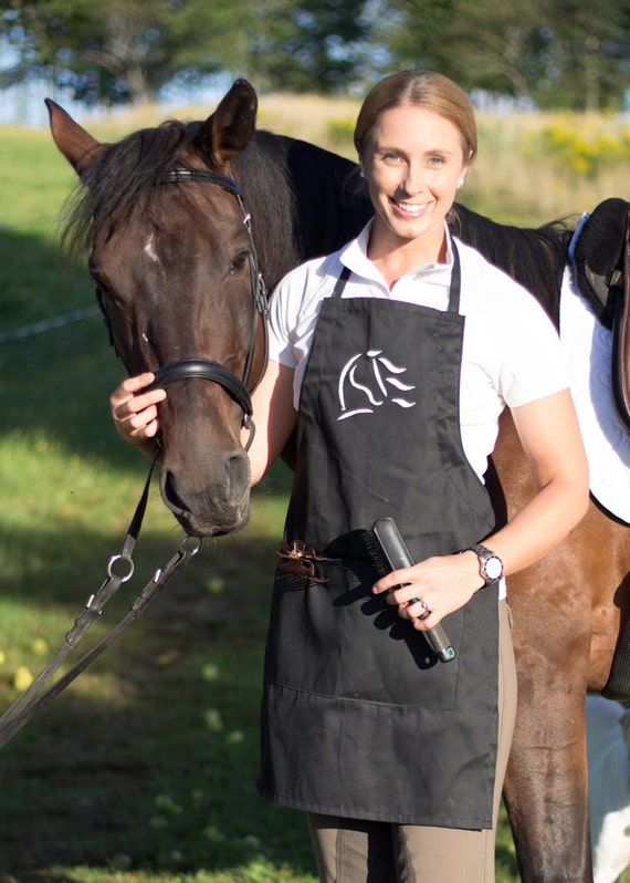 Items similar to Horse Grooming Apron, "Spirit Horse" Equine Design by